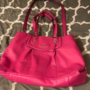 Pink coach purse